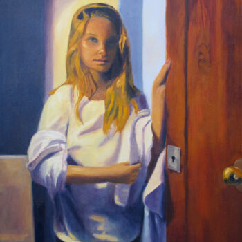 Peinture intitulée "Pauline" par David Benayoun, Œuvre d'art originale, Huile Monté sur Châssis en bois