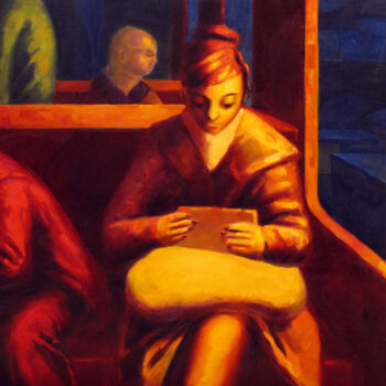 Peinture intitulée "Sophie" par David Benayoun, Œuvre d'art originale, Huile Monté sur Châssis en bois