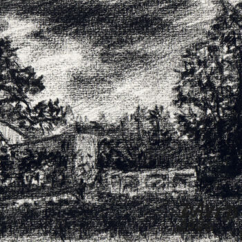 "Parc (croquis à la…" başlıklı Resim David Benayoun tarafından, Orijinal sanat, Kalem
