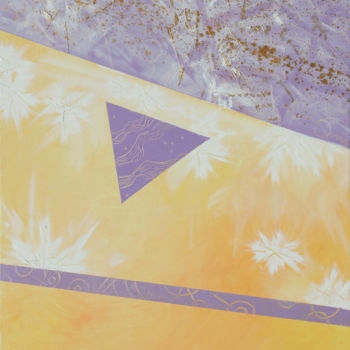 Schilderij getiteld "Isocèle" door Pierre Ecrepont, Origineel Kunstwerk, Olie