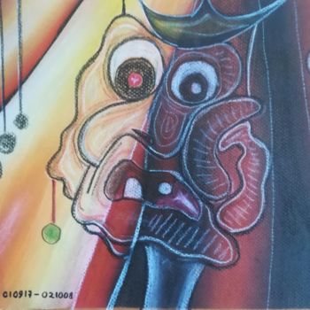 Painting titled "king-nothing-25x32-…" by Pertti Matikainen, Original Artwork