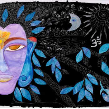 Pittura intitolato "Buddha Barron - fro…" da Toni Barca, Opera d'arte originale