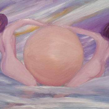 Ζωγραφική με τίτλο "Saturne ©" από Bega, Αυθεντικά έργα τέχνης, Λάδι