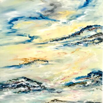 Peinture intitulée "Blushed Hues of Day…" par Elisa Cook Benbassat Bassat, Œuvre d'art originale, Huile