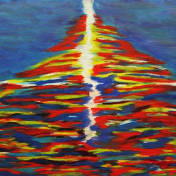 Peinture intitulée "Reflexion" par Eva Fazakas, Œuvre d'art originale, Acrylique