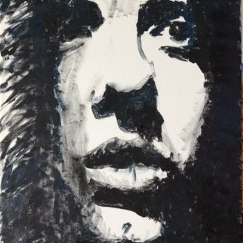 Painting titled "Angelina Portrait 1" by Dominique Dève, Original Artwork, Acrylic