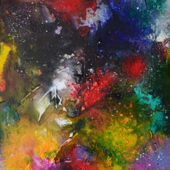 Peinture intitulée "Printanière" par Frederic Janssens (Fredj), Œuvre d'art originale, Acrylique