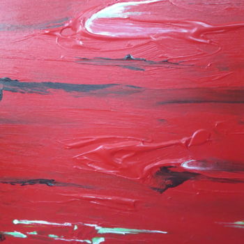 Peinture intitulée "red-hot-anger-acryl…" par Marianne Charlotte Mylonas-Svikovsky (Marlo), Œuvre d'art originale, Acrylique