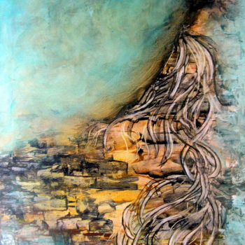 Peinture intitulée "autumns-vestiges-ac…" par Marianne Charlotte Mylonas-Svikovsky (Marlo), Œuvre d'art originale, Acrylique