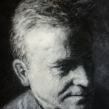 Dessin intitulée "Meyer" par David Benayoun, Œuvre d'art originale, Craie