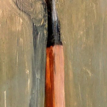 Painting titled "Grande cuillère, ma…" by Nathalia Chipilova, Original Artwork, Oil