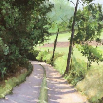 Painting titled "De retour" by Noëlle Lassailly, Original Artwork, Acrylic