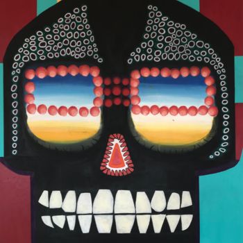 The skull with the helmet