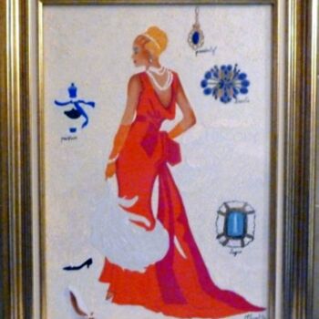Peinture intitulée "My love" par Monette O'Neill, Œuvre d'art originale, Pigments