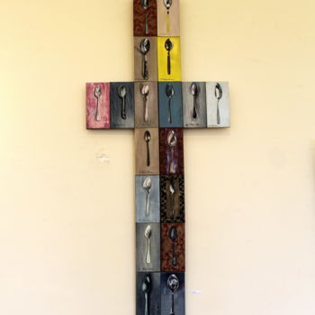 Peinture intitulée "Spoons Cross. Exemp…" par Nathalia Chipilova, Œuvre d'art originale, Acrylique