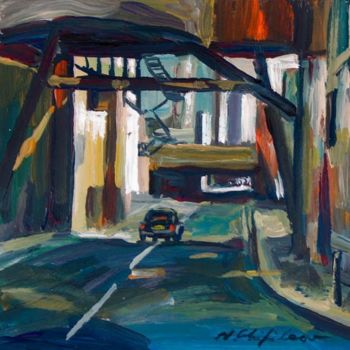 Painting titled "By London" by Nathalia Chipilova, Original Artwork, Acrylic