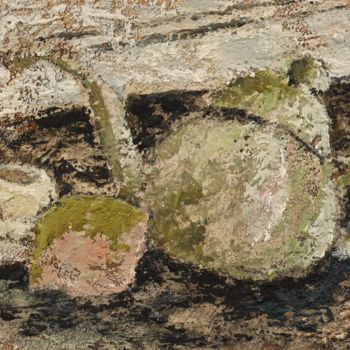 Peinture intitulée "Théière et citron v…" par Dominique Bertrand, Œuvre d'art originale, Huile