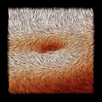 Digital Arts titled "Le nombril (40 cm)" by Frédéric Durieu & Nathalie Erin, Original Artwork, 2D Digital Work