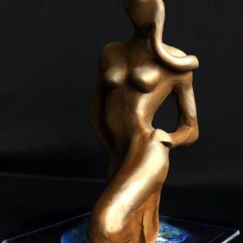 Sculpture intitulée "mask" par Cesar Aguilar (Raçe), Œuvre d'art originale, Pierre