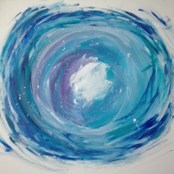 Painting titled "Galaxy" by Katarzyna Piotrowska, Original Artwork, Acrylic