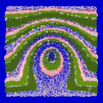 Digital Arts με τίτλο "Jardin à la françai…" από Frédéric Durieu & Nathalie Erin, Αυθεντικά έργα τέχνης, 2D ψηφιακή εργασία