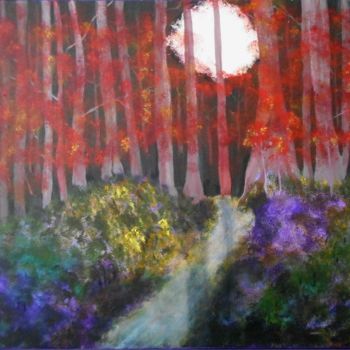Peinture intitulée "night-shift" par David Callahan, Œuvre d'art originale, Acrylique