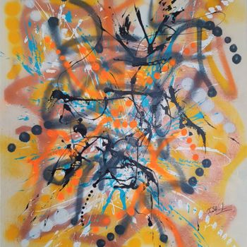 Peinture intitulée "N° 122 Swing" par Isa-L, Œuvre d'art originale, Acrylique Monté sur Châssis en bois