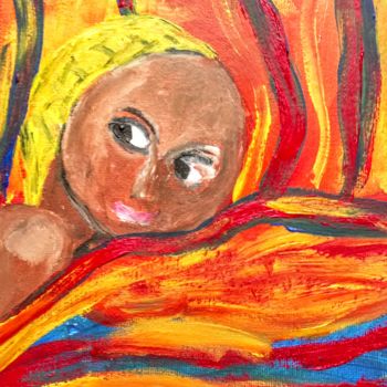 Painting titled "La jeunesse" by Tomy, Original Artwork, Oil