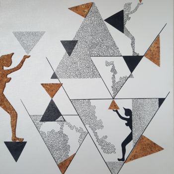 Σχέδιο με τίτλο "Design 2, 60x73 cm" από Sonia Michel, Αυθεντικά έργα τέχνης