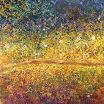 Ζωγραφική με τίτλο "La prairie du parc" από Anne Vignau, Αυθεντικά έργα τέχνης