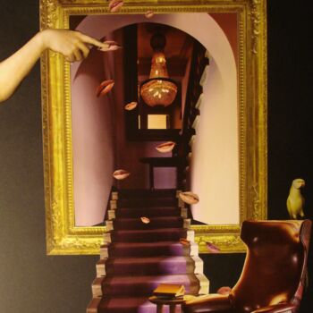 Collages intitulée "En ton absence" par Nelly Sanchez, Œuvre d'art originale