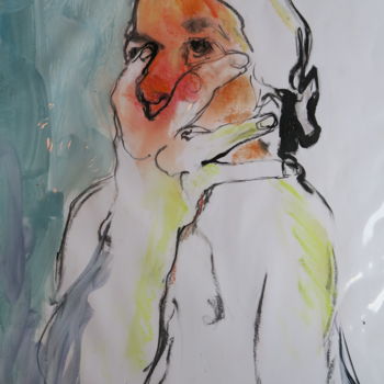 La main sur le visage