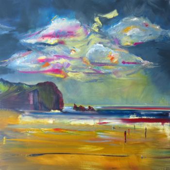 Painting titled "All that remains" by Shelleigh Ocio, Original Artwork, Oil