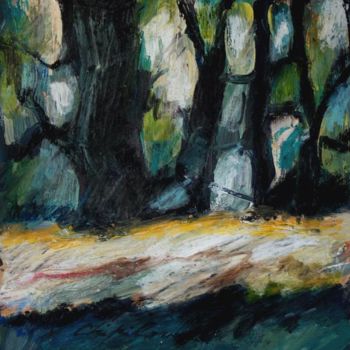 Painting titled "Square" by Nathalia Chipilova, Original Artwork, Oil