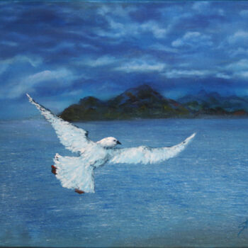 Peinture intitulée "Storm approaching" par Svetlana Samovarova (SA.LANA), Œuvre d'art originale, Huile