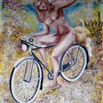 Peinture intitulée "Retour à la nature…" par Bega, Œuvre d'art originale, Gouache