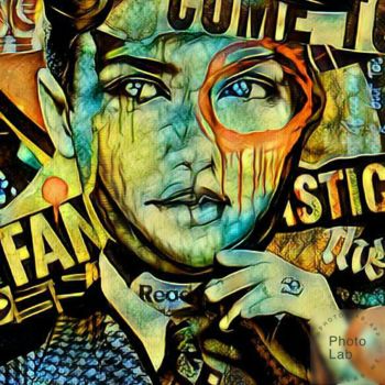 Photography titled "Un portrait à ma fa…" by Florence Castelli  Flofloyd, Original Artwork
