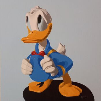 Painting titled "Quack (omaggio a Pa…" by Marco Arduini, Original Artwork, Acrylic