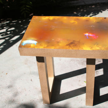 Artisanat intitulée "Table 2" par Cartsandra B, Œuvre d'art originale, Meuble