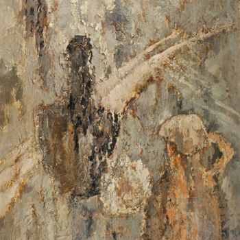 Malarstwo zatytułowany „Les deux pichets” autorstwa Dominique Bertrand, Oryginalna praca, Olej