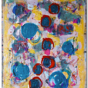 Peinture intitulée "Mouvement perpétuel" par Juliette Gallas, Œuvre d'art originale, Acrylique