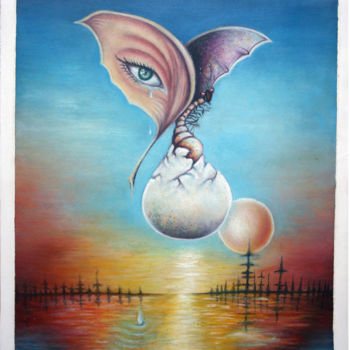 Painting titled "A libertacão" by Dimarco.Art, Original Artwork, Ink