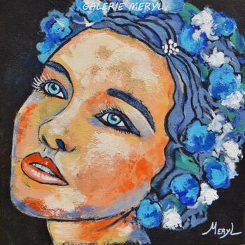 Ζωγραφική με τίτλο "Stella Bella" από Meryl, Αυθεντικά έργα τέχνης, Ακρυλικό Τοποθετήθηκε στο Ξύλινο πάνελ