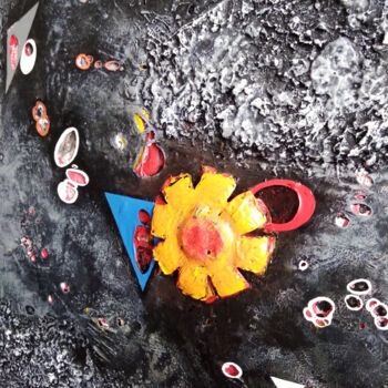 Peinture intitulée "Tableau abstrait co…" par Séverine Joly (Carré comme Orange), Œuvre d'art originale, Acrylique