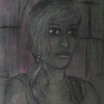 Malerei mit dem Titel "Marly" von Barbaram, Original-Kunstwerk, Acryl