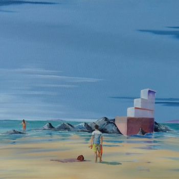 Painting titled "Porte fringues" by Flachet, Original Artwork, Oil