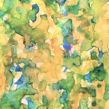 Ζωγραφική με τίτλο "Abstract III.jpg" από Ingela Wallgren Lindgren, Αυθεντικά έργα τέχνης, Ακουαρέλα