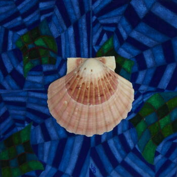 Peinture intitulée "Coquille du Chemin,…" par Laure Barlet, Œuvre d'art originale, Huile