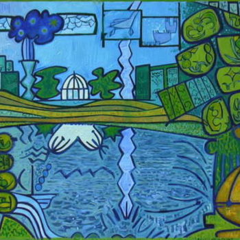 「Spirit Of A Place」というタイトルの絵画 Gerald Shepherd F.F.P.S.によって, オリジナルのアートワーク, オイル