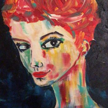 「Esmeralda」というタイトルの絵画 Isabelle Villenaによって, オリジナルのアートワーク, アクリル